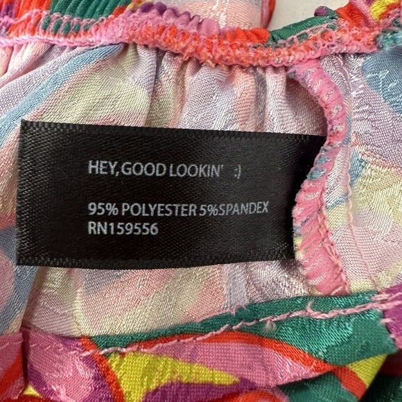 Kilo Brava‎ S NWT Pink Paisley Flutter Bikini Panties Ruffle Lace Satin Lingerie - Picture 11 of 11